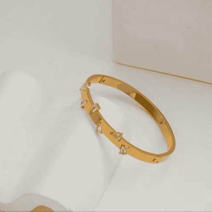Golden Teardrop Bangle